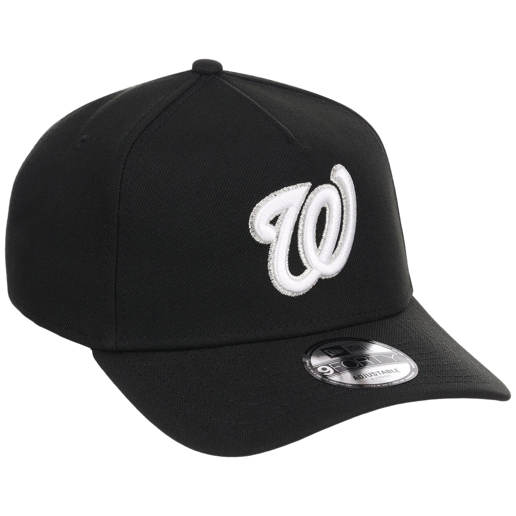 Washington Nationals MLB Black x White FASHION CORE New Era 9FORTY A-Frame
