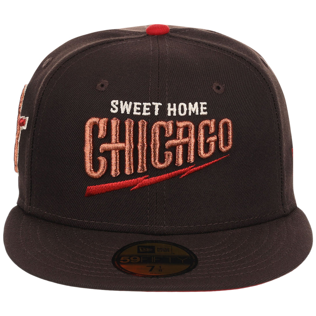Chicago Cubs Northside Chicago Crown the City New Era 59FIFTY (Brown/Brown)