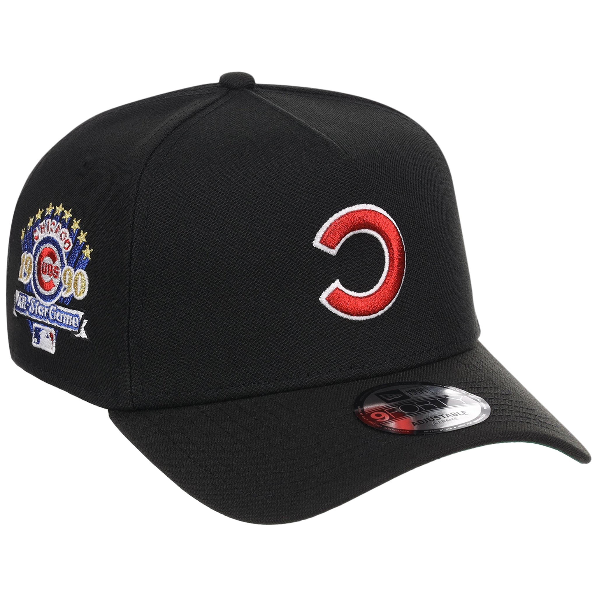 Chicago Cubs MLB Flipmode 2.0 Black Dome New Era 9FORTY A-Frame (Black/Black/Kelly Green)