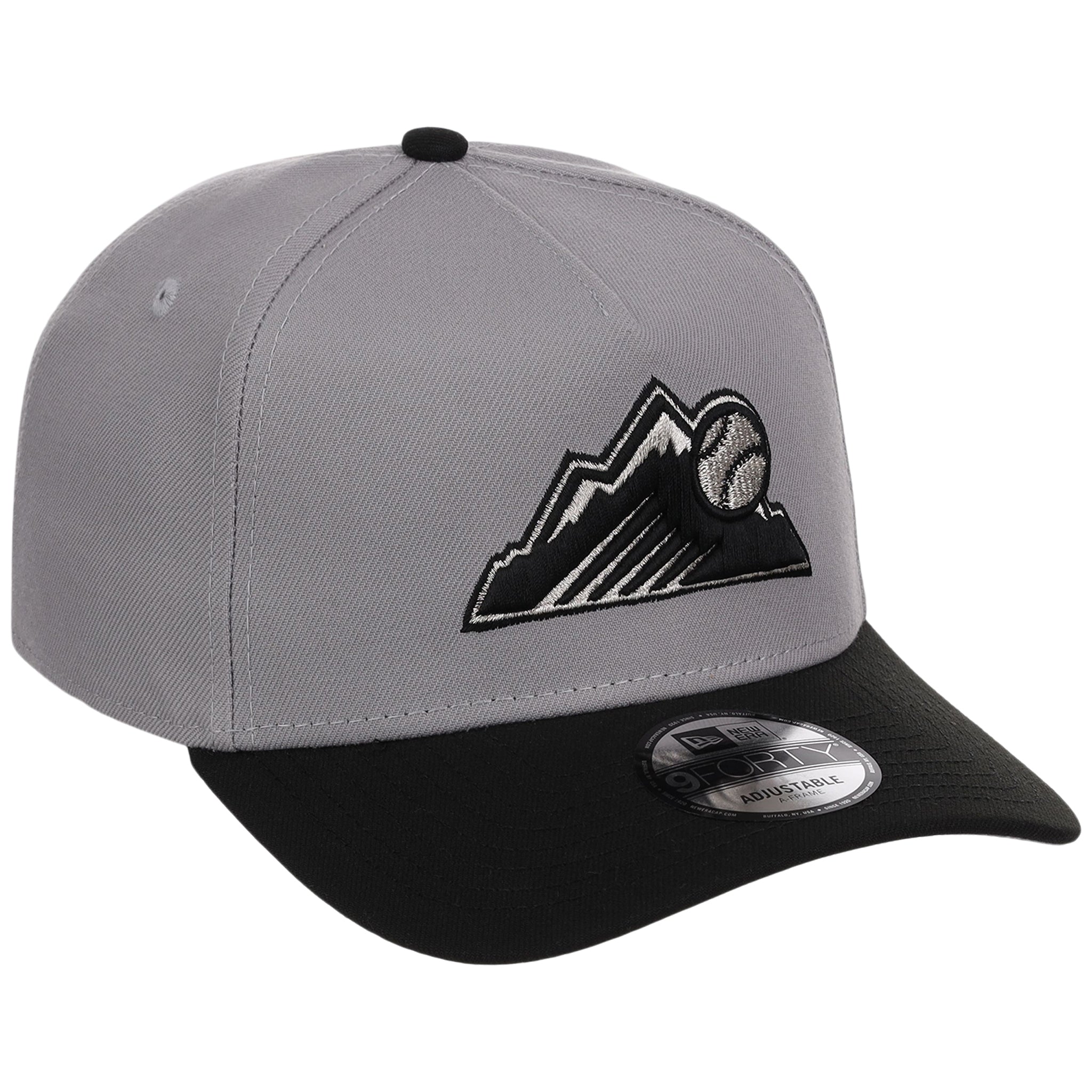 Colorado Rockies MLB Gray x Black FASHION CORE New Era 9FORTY A-Frame