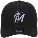 Miami Marlins MLB Black x Lavender FASHION CORE New Era 9FORTY A-Frame