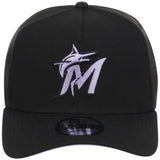 Miami Marlins MLB Black x Lavender FASHION CORE New Era 9FORTY A-Frame
