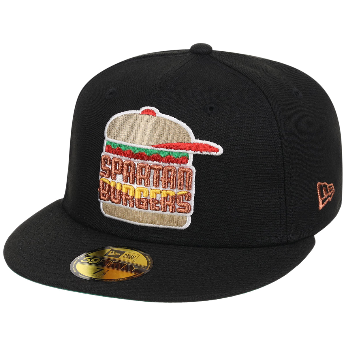 Hub City Spartanburgers MiLB Burger Day New Era 59FIFTY (Black/Black)