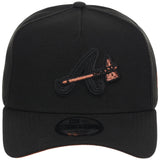 Atlanta Braves MLB Black x Rust FASHION CORE New Era 9FORTY A-Frame