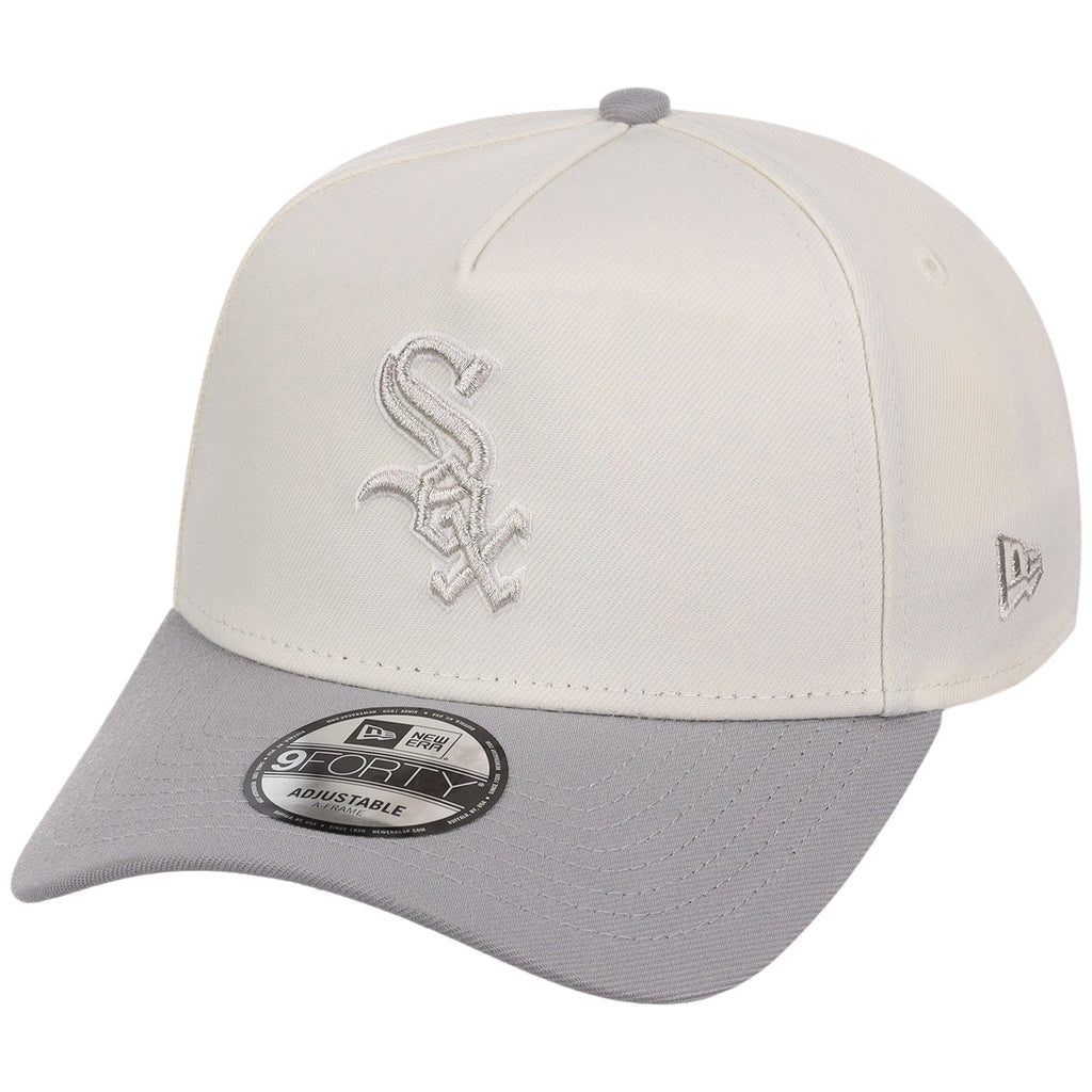 Chicago White Sox MLB Chrome x Gray FASHION CORE New Era 9FORTY A-Frame