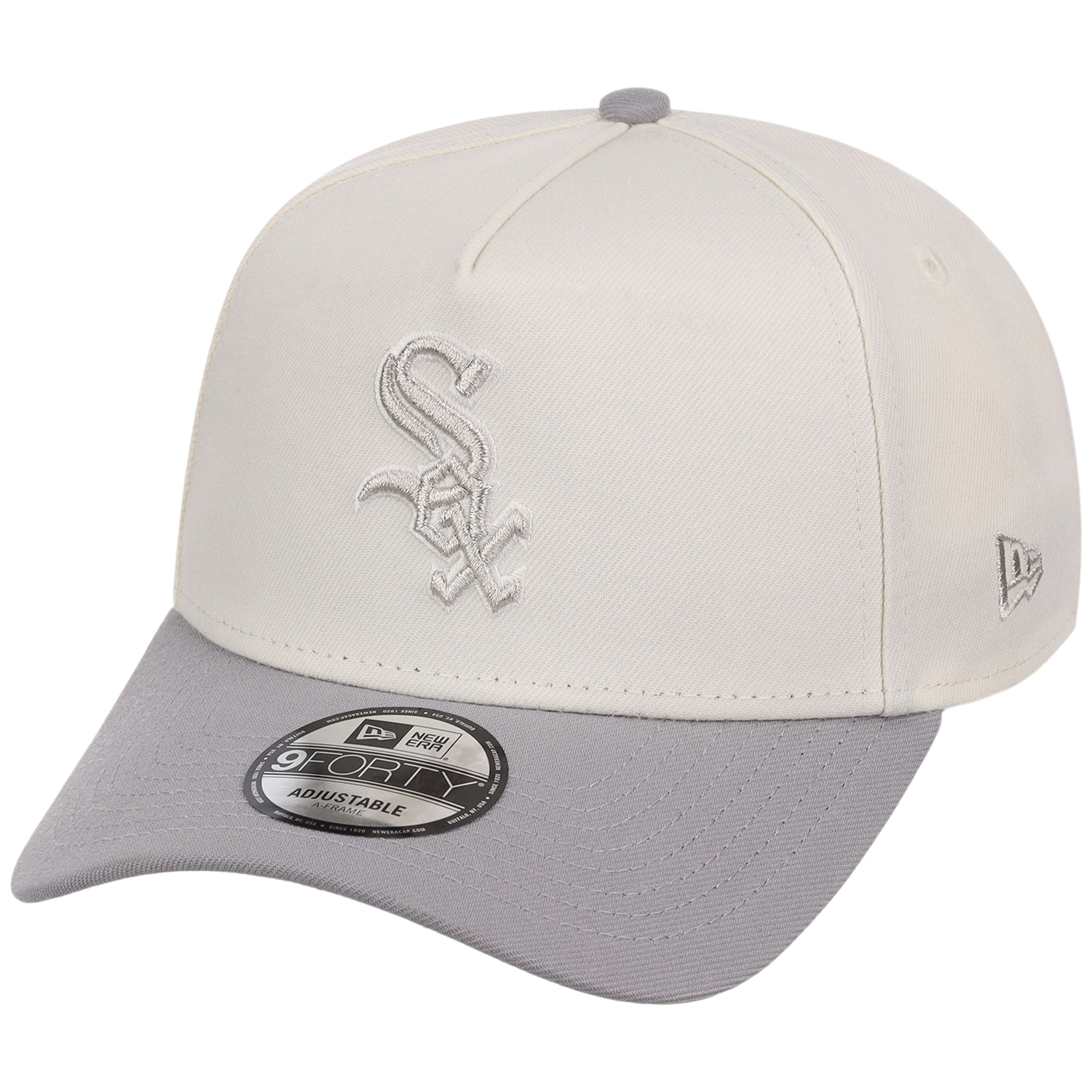 Chicago White Sox MLB Chrome x Gray FASHION CORE New Era 9FORTY A-Frame