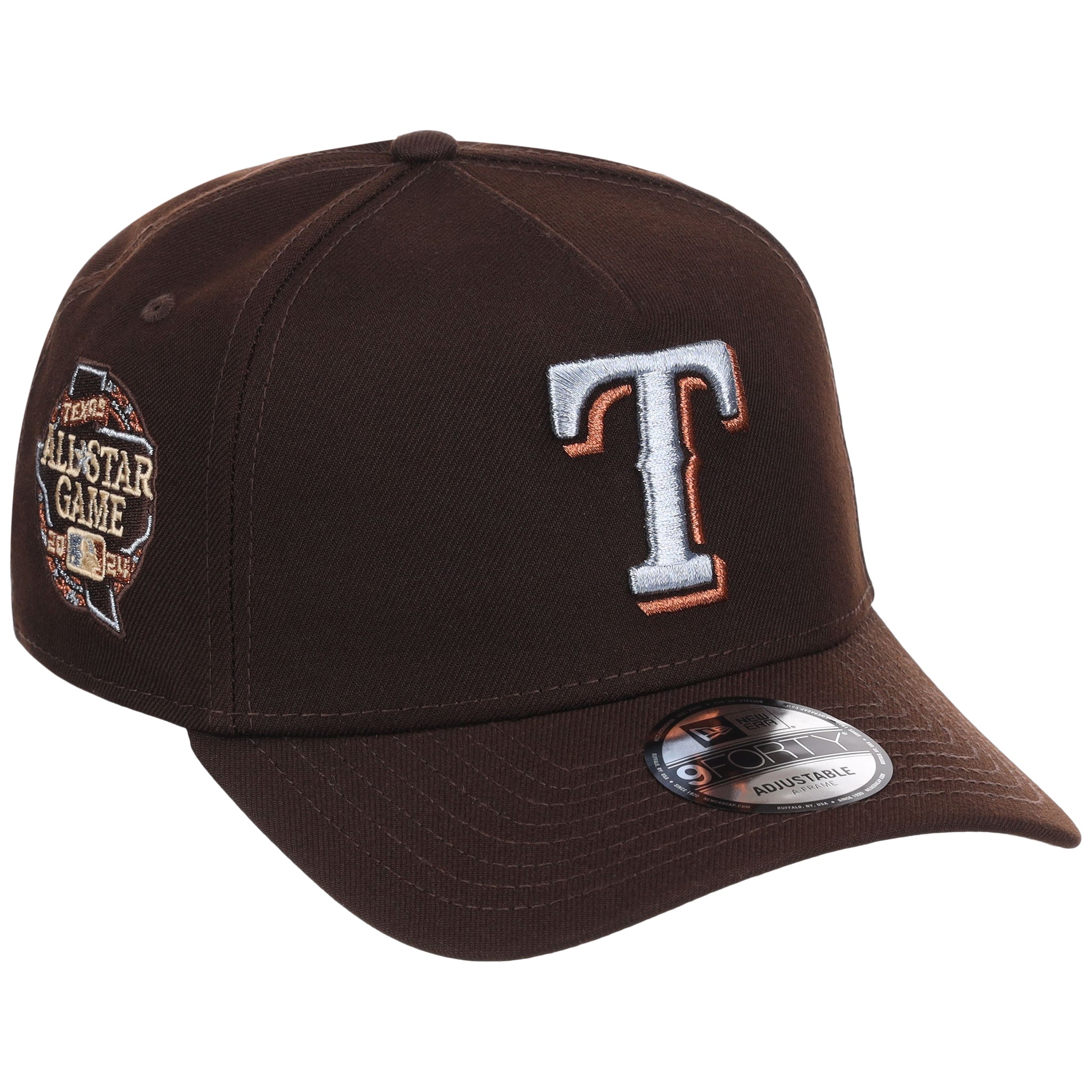 Texas Rangers MLB Frosted Bark New Era 9FORTY A-Frame
