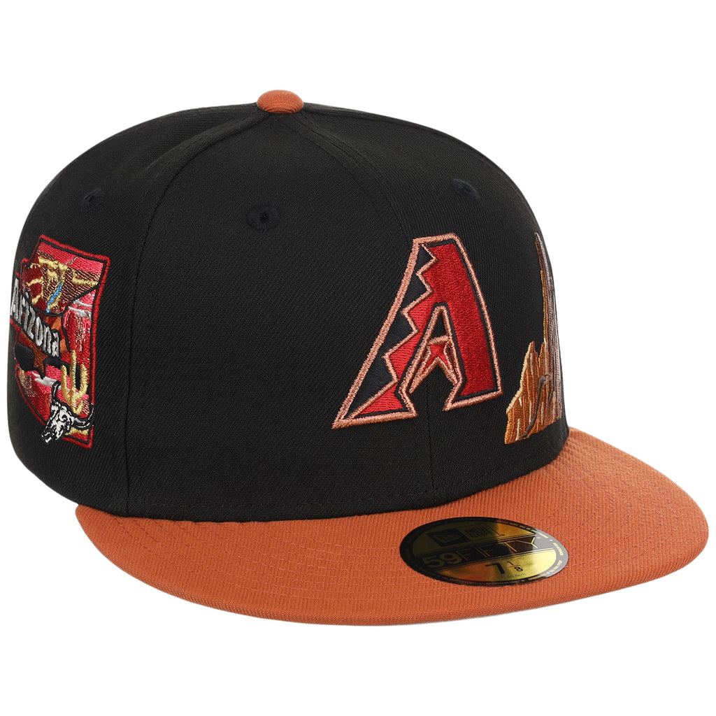 Arizona Diamondbacks Phoenix Crown the City New Era 59FIFTY (Black/Rust)