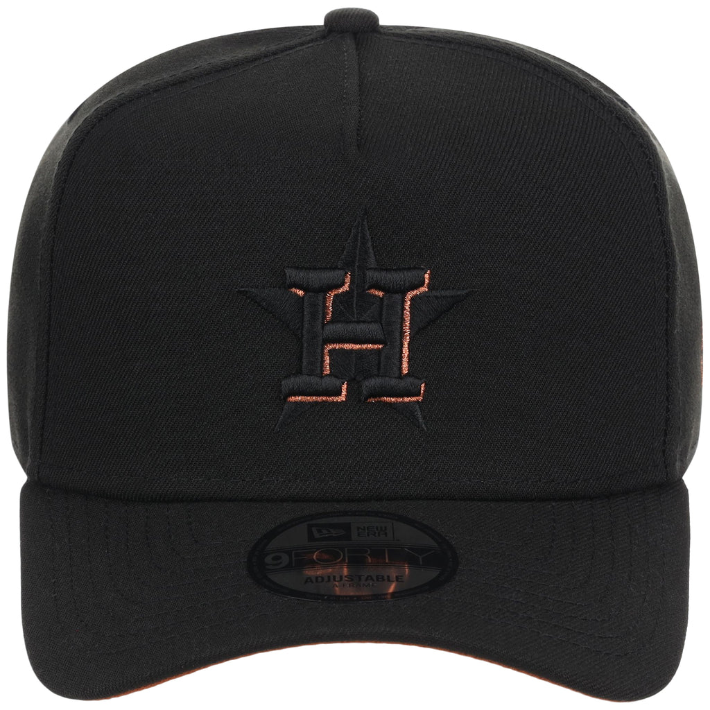 Houston Astros MLB Black x Rust FASHION CORE New Era 9FORTY A-Frame