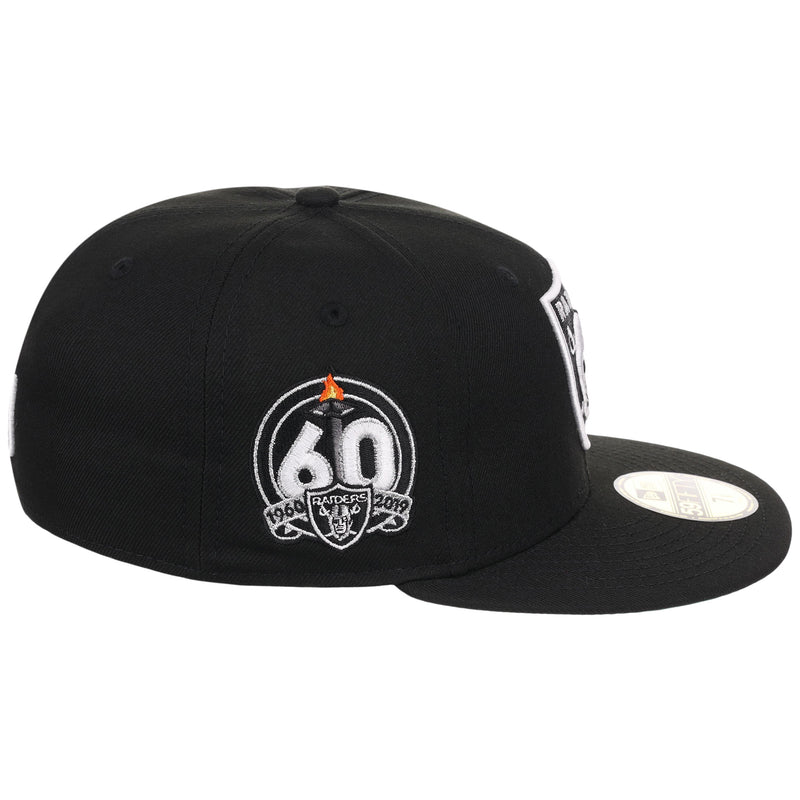 Las Vegas Raiders NFL Black Dome New Era 59FIFTY – LidsHatDrop