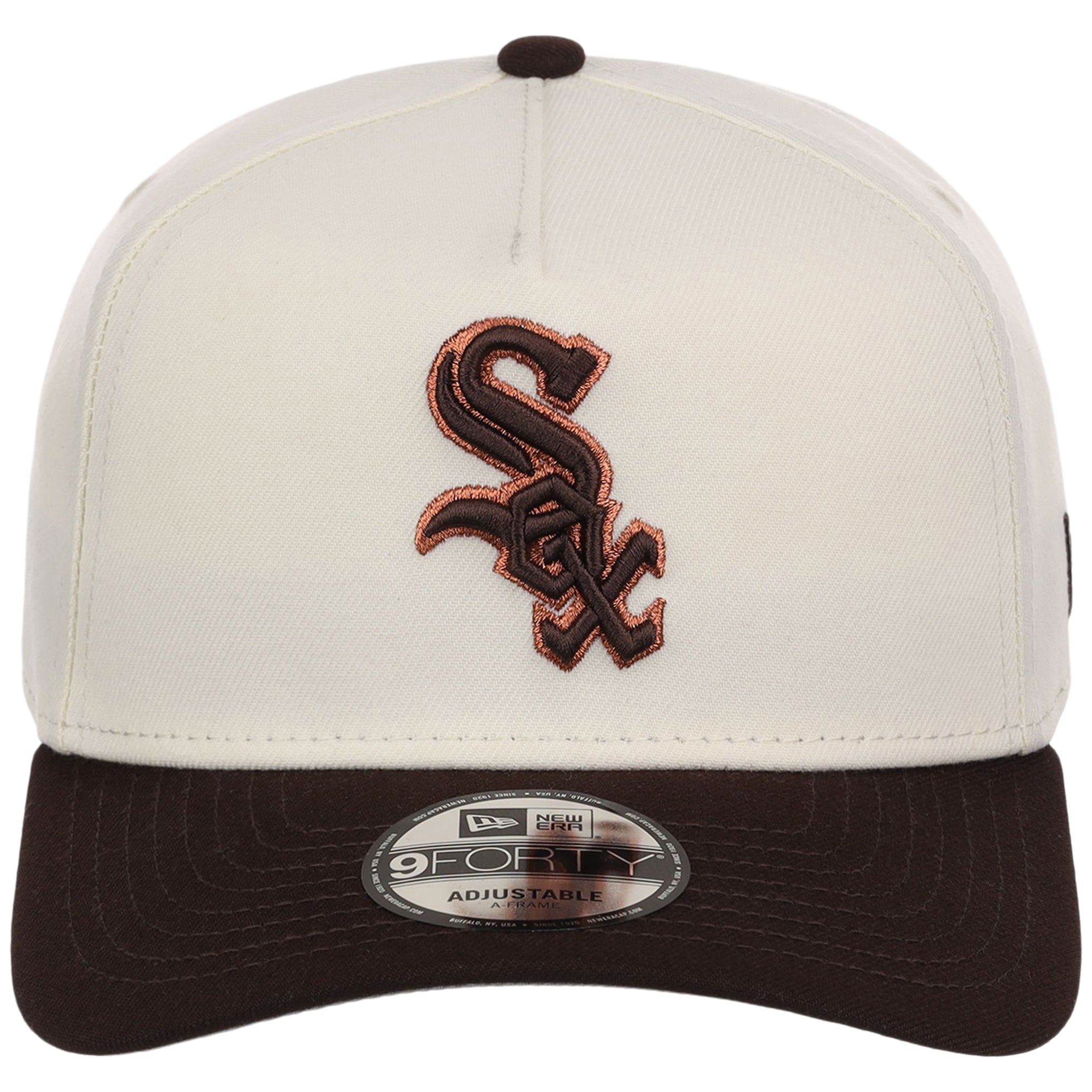Chicago White Sox MLB Chrome x Burnt Wood FASHION CORE New Era 9FORTY A-Frame