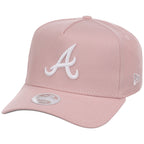 Atlanta Braves Women's New Era 9FORTY Pink A-Frame