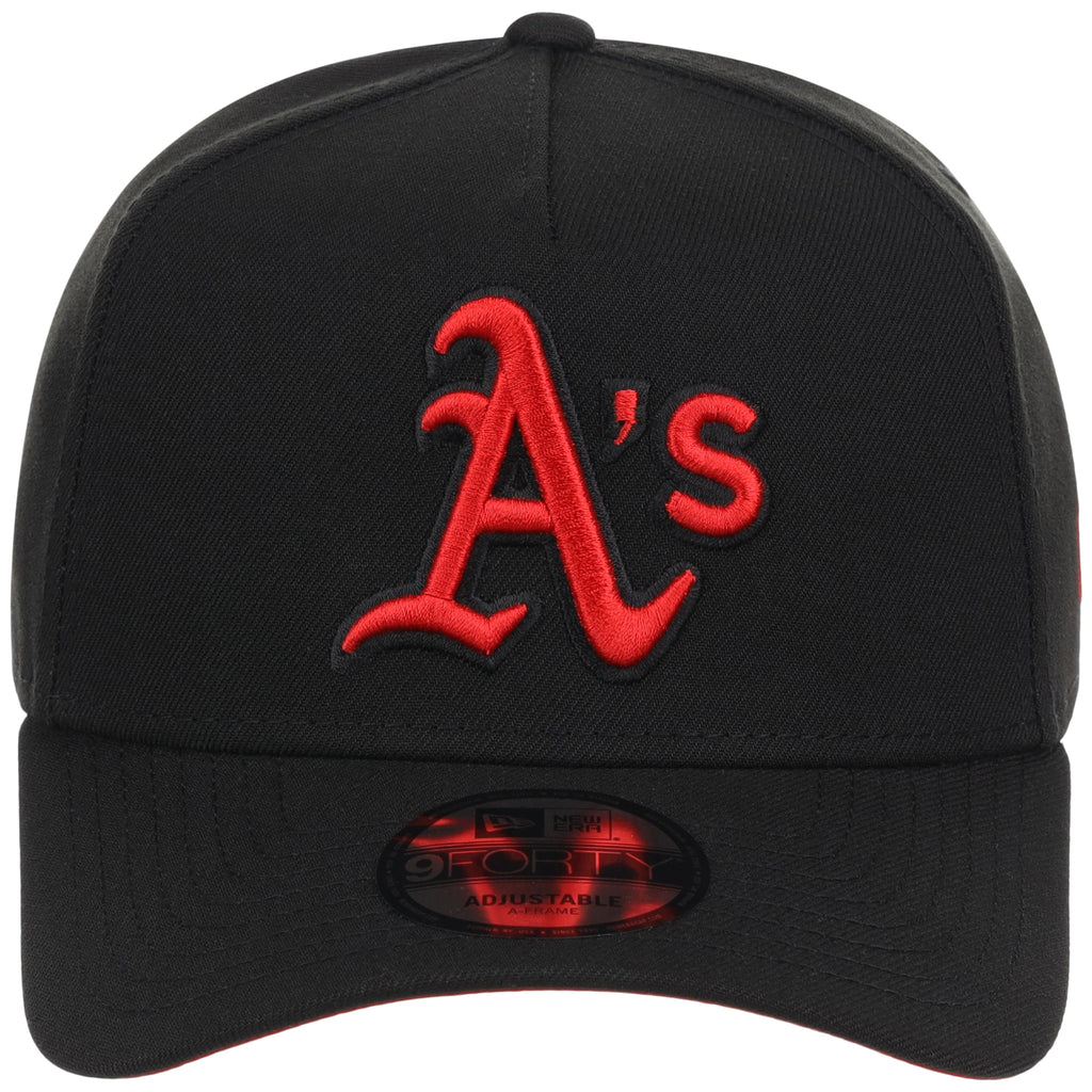 Oakland Athletics MLB Black x Red FASHION CORE New Era 9FORTY A-Frame