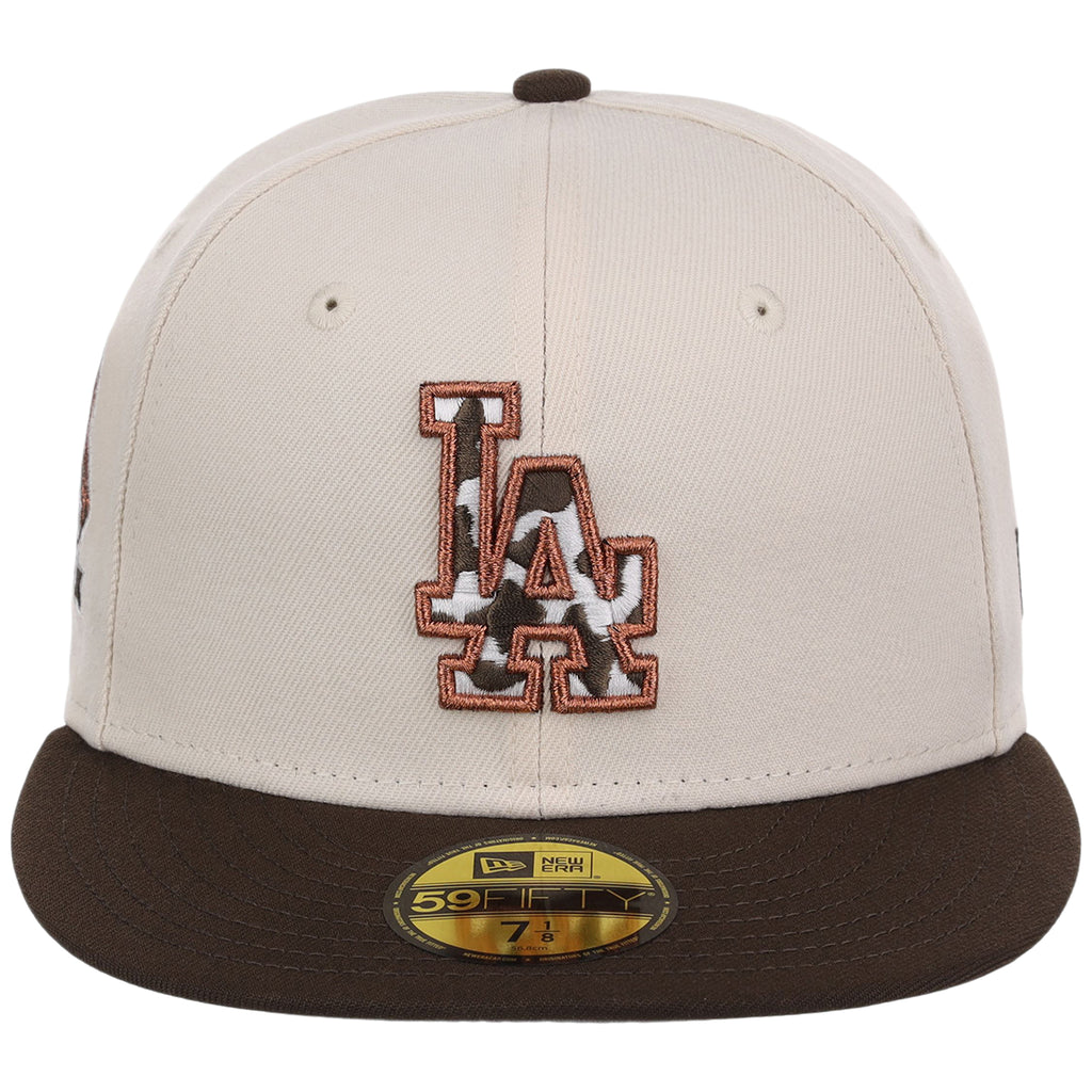 Los Angeles Dodgers Cow Fill (Cream/Brown) Lids HD LA Pack