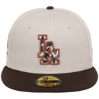 Los Angeles Dodgers Cow Fill (Cream/Brown) Lids HD LA Pack