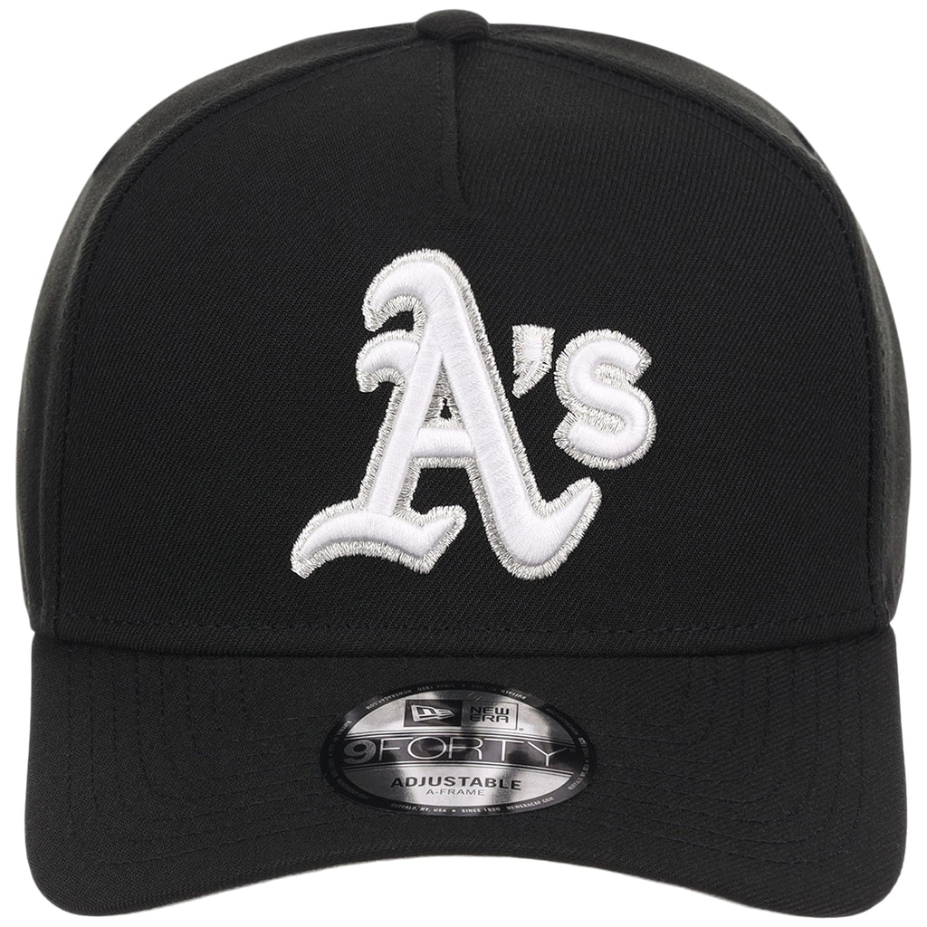 Oakland Athletics MLB Black x White FASHION CORE New Era 9FORTY A-Frame