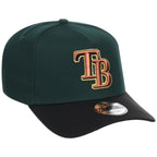 Tampa Bay Rays MLB Dark Green x Black FASHION CORE New Era 9FORTY A-Frame