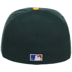 Oakland Athletics MLB Cooperstown Authentic Collection New Era 59FIFTY (Green/Yellow)