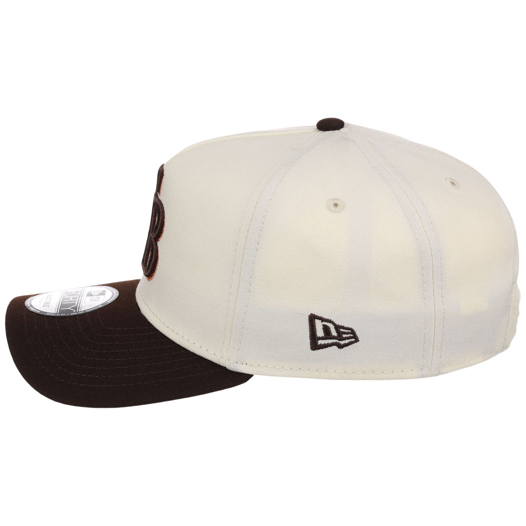 Tampa Bay Rays MLB Chrome x Burnt Wood FASHION CORE New Era 9FORTY A-Frame