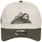 Colorado Rockies MLB Chrome Olive New Era 9FORTY