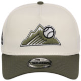 Colorado Rockies MLB Chrome Olive New Era 9FORTY