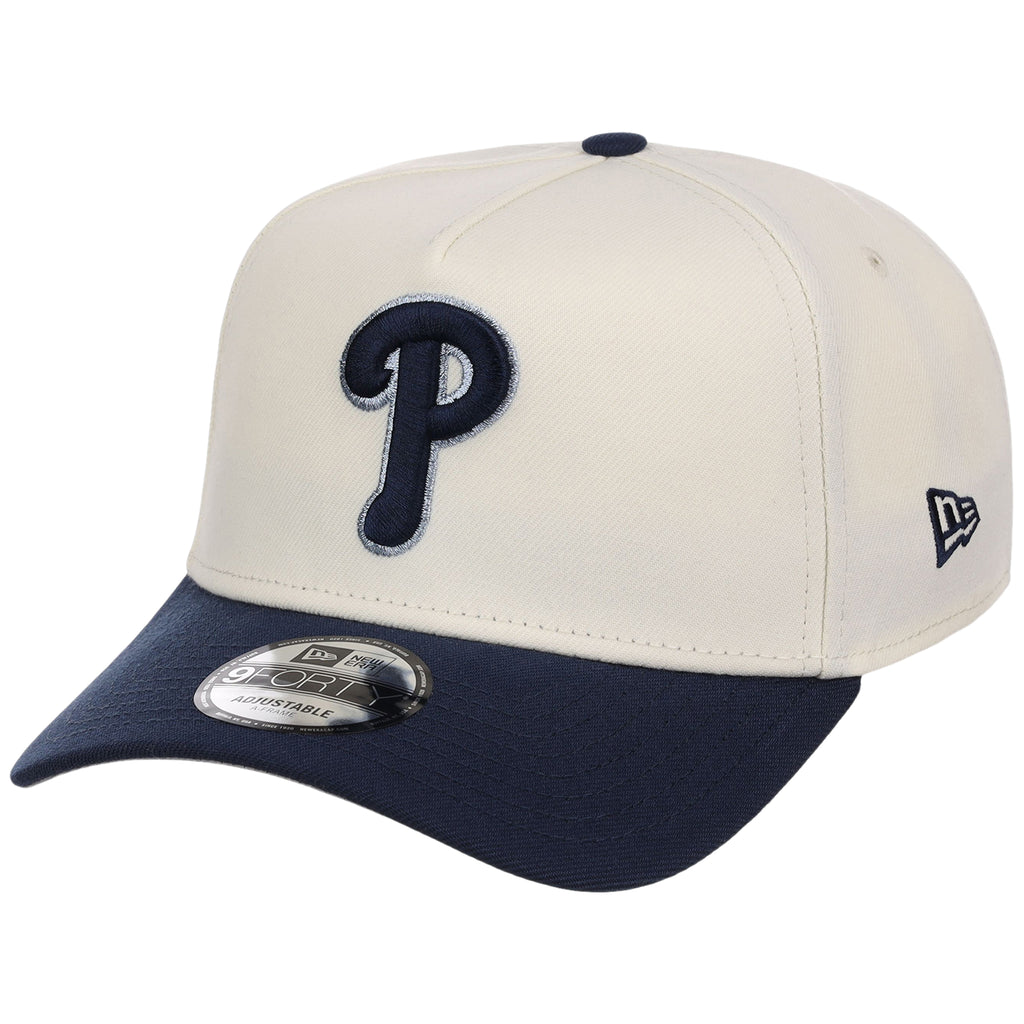 Philadelphia Phillies MLB Chrome x Navy FASHION CORE New Era 9FORTY A-Frame