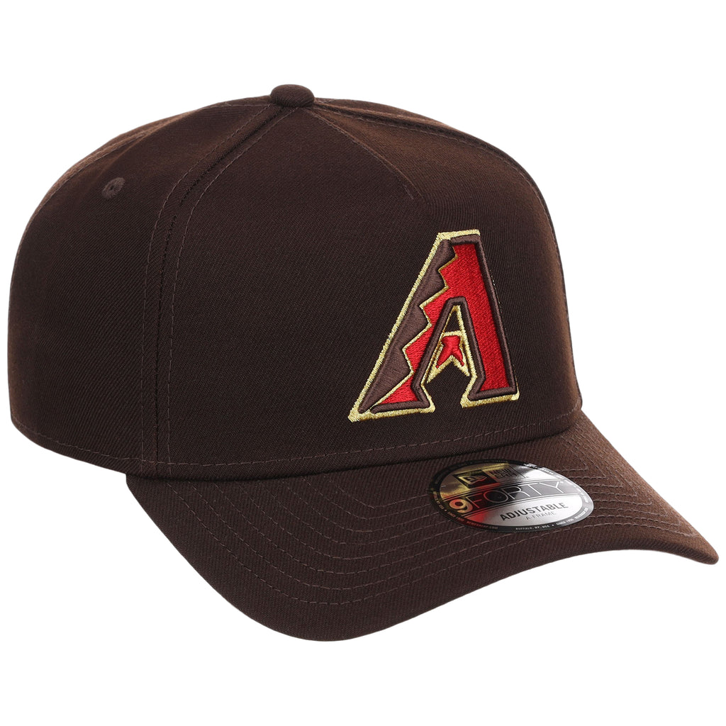 Arizona Diamondbacks MLB Burnt Wood FASHION CORE New Era 9FORTY A-Frame