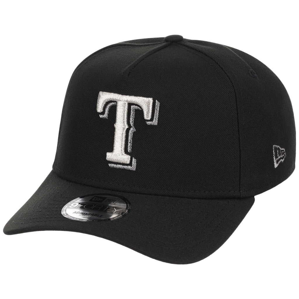 Texas Rangers MLB Liquid Titanium New Era 9FORTY A-Frame