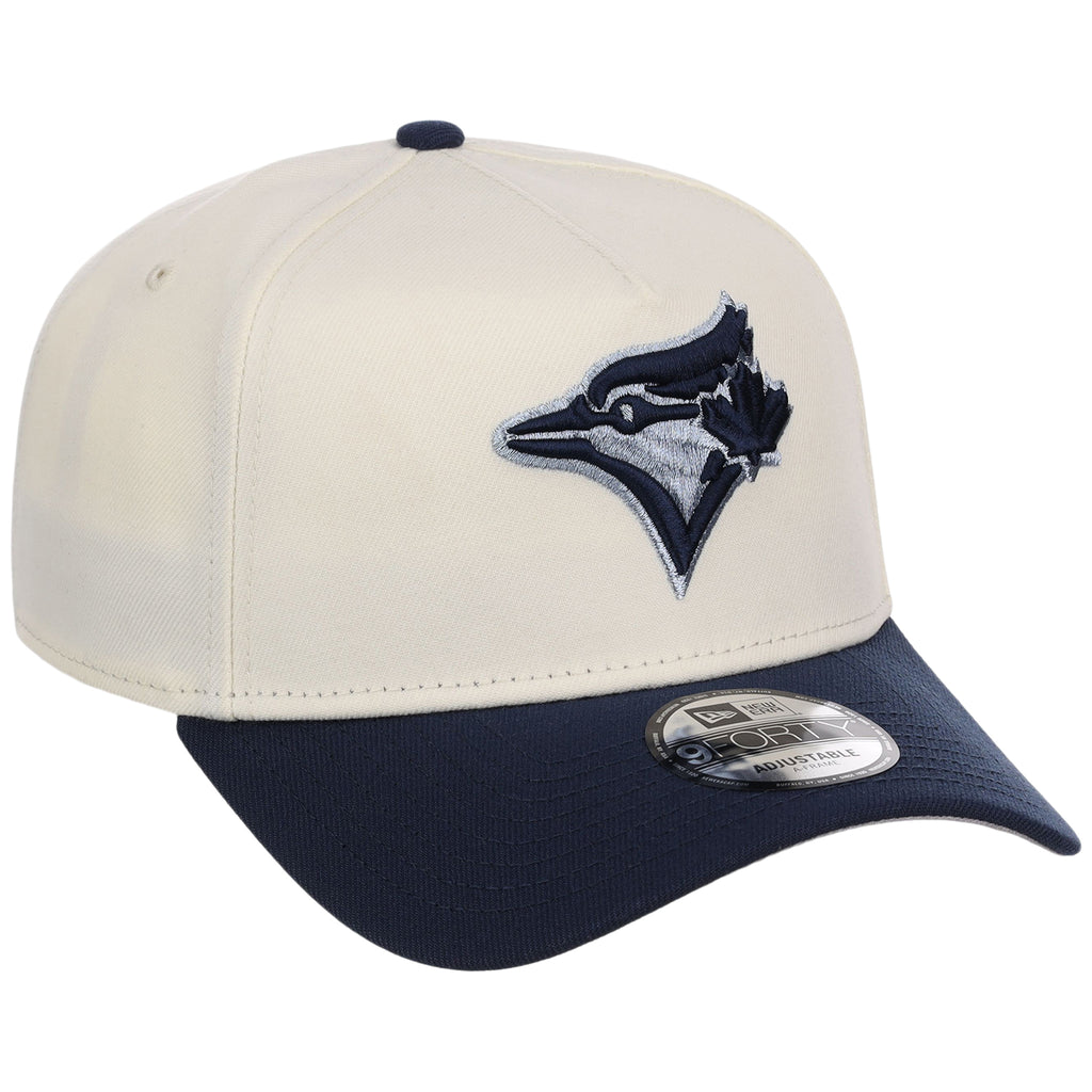 Toronto Blue Jays MLB Chrome x Navy FASHION CORE New Era 9FORTY A-Frame