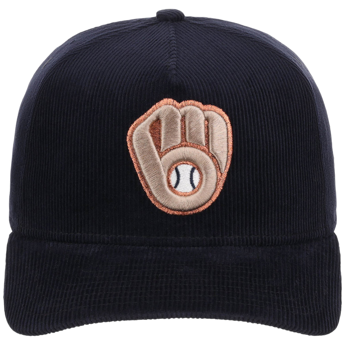 Milwaukee Brewers MLB Navy Cord FASHION CORE New Era 9FORTY A-Frame