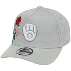 Milwaukee Brewers MLB Denim Flower New Era 9FORTY