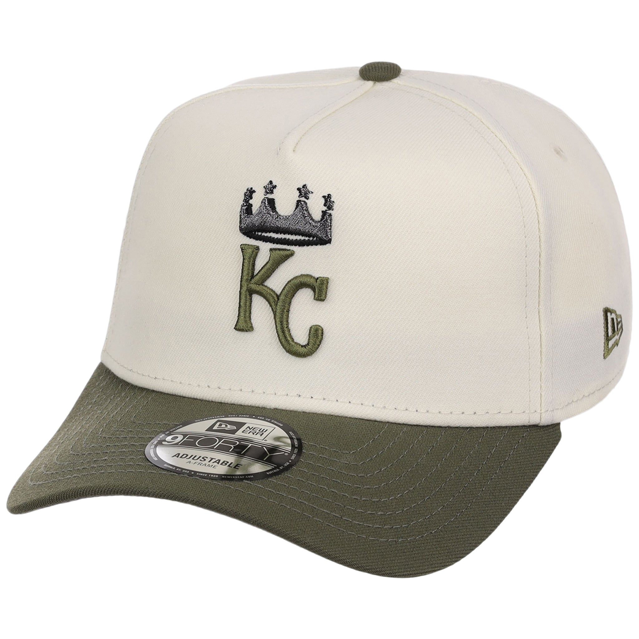 Kansas City Royals MLB Chrome Olive New Era 9FORTY