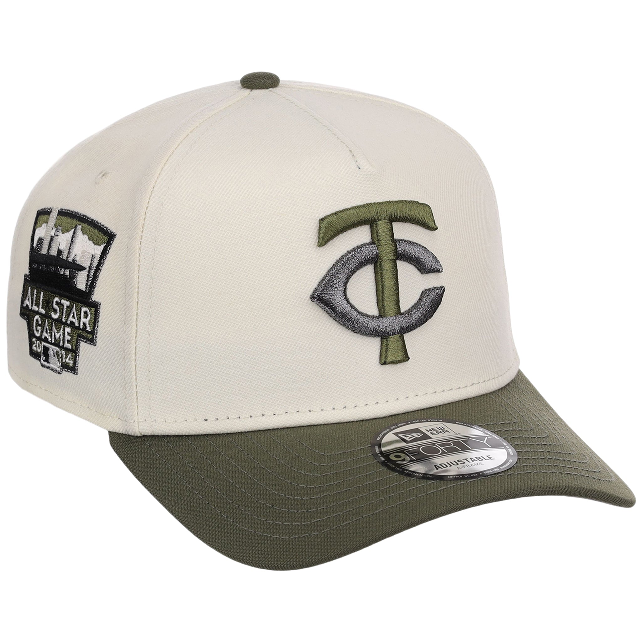 Minnesota Twins MLB Chrome Olive New Era 9FORTY
