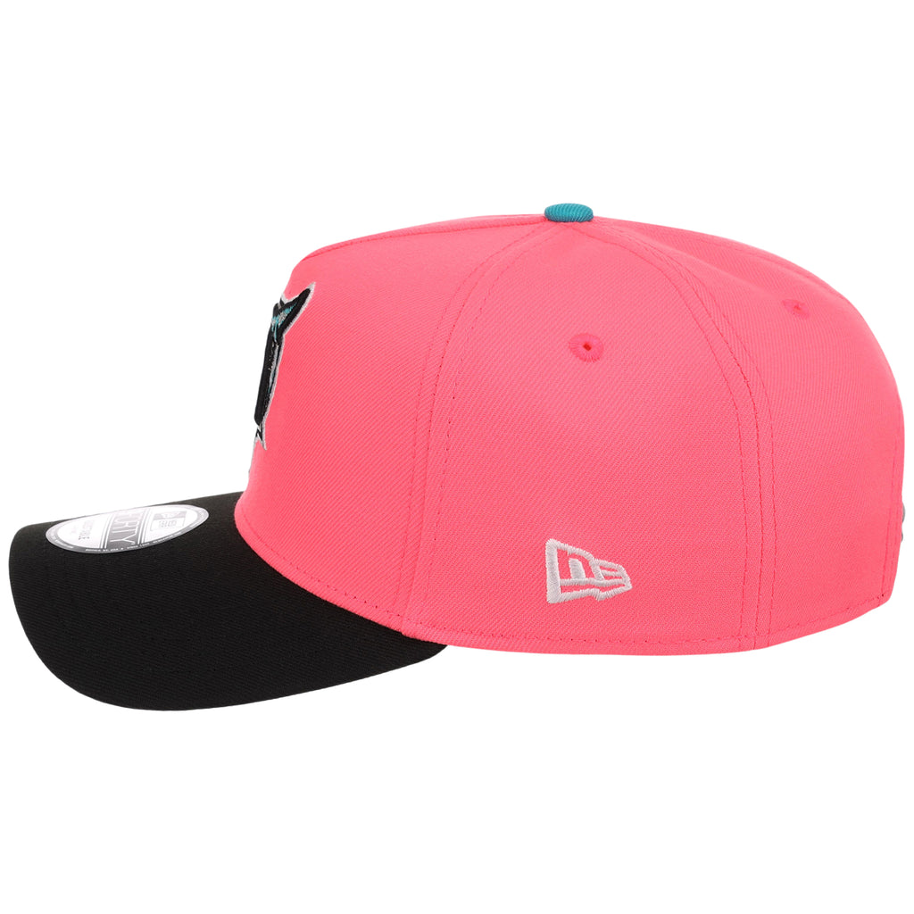 Florida Marlins MLB Flipmode 2.0 New Era 9FORTY A-Frame (Pink/Black/Gray)