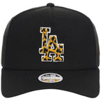 Los Angeles Dodgers Women's New Era 9FORTY Black x Cheetah A-Frame