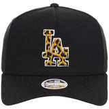 Los Angeles Dodgers Women's New Era 9FORTY Black x Cheetah A-Frame