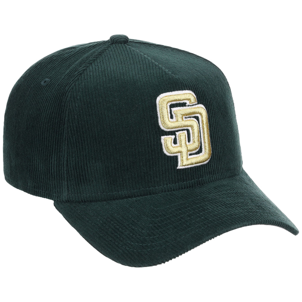San Diego Padres MLB Dark Green Cord FASHION CORE New Era 9FORTY A-Frame