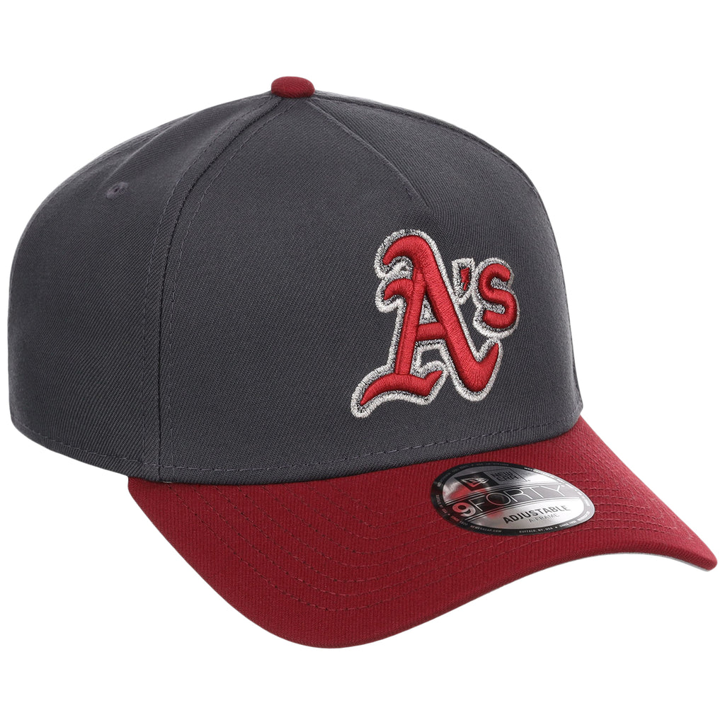 Oakland Athletics MLB Graphite x Cardinal FASHION CORE New Era 9FORTY A-Frame