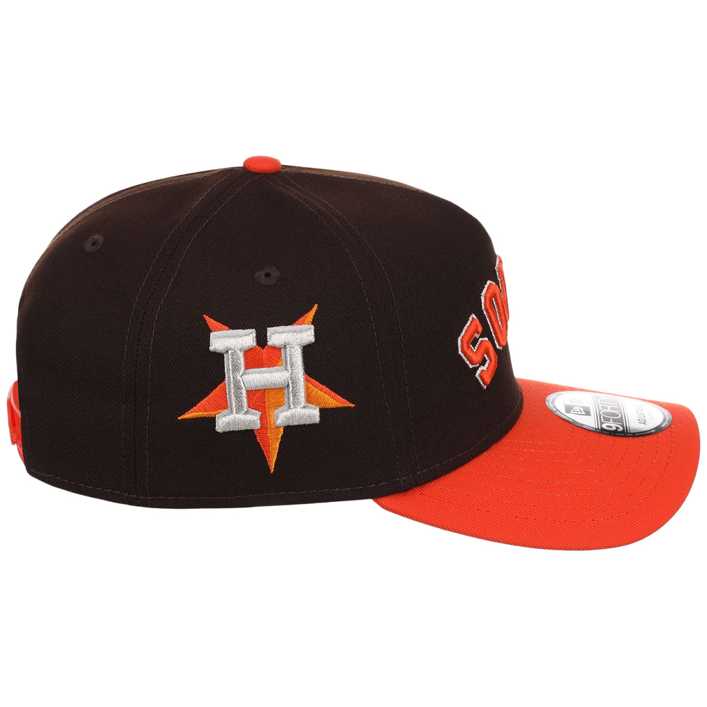 Houston Astros MLB Flipmode 2.0 New Era 9FORTY A-Frame (Black/Orange/Gray)