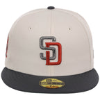 San Diego Padres MLB Cream x Graphite New Era 59FIFTY – 5