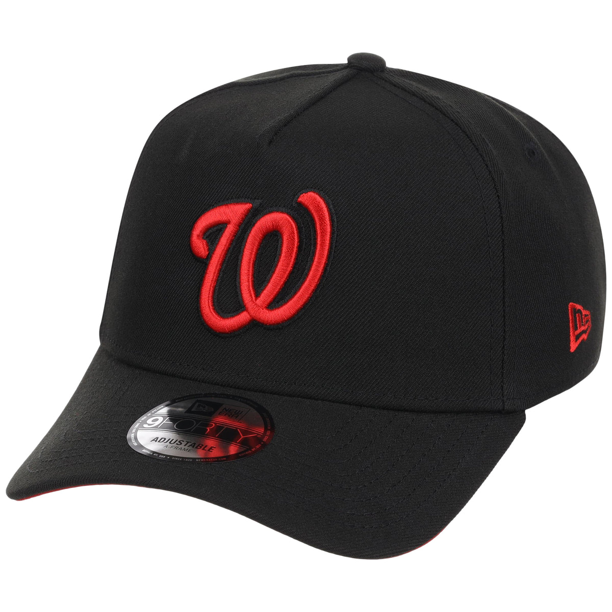 Washington Nationals MLB Black x Red FASHION CORE New Era 9FORTY A-Frame