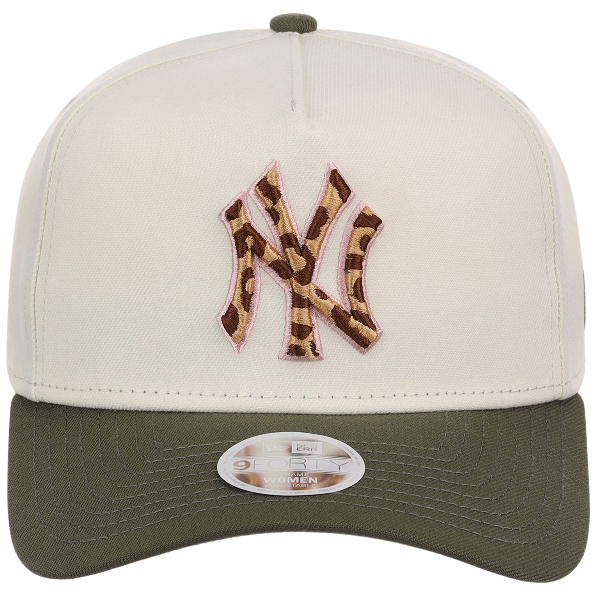 New York Yankees Cheetah Women's New Era 9FORTY A-Frame