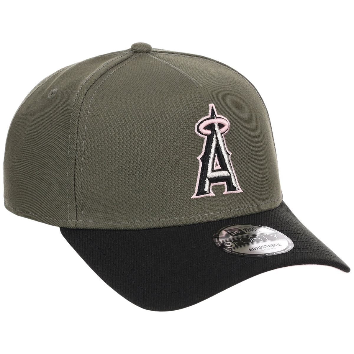 Anaheim Angels MLB Olive x Black & Pink FASHION CORE New Era 9FORTY A-Frame