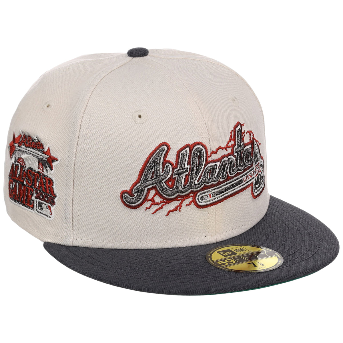 Atlanta Braves MLB Cream x Graphite New Era 59FIFTY