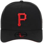 Pittsburgh Pirates MLB Black x Red FASHION CORE New Era 9FORTY A-Frame