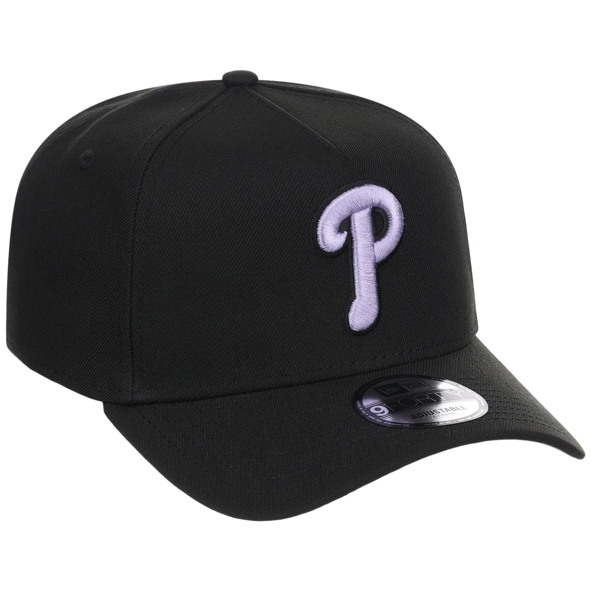 Philadelphia Phillies MLB Black x Lavender FASHION CORE New Era 9FORTY A-Frame