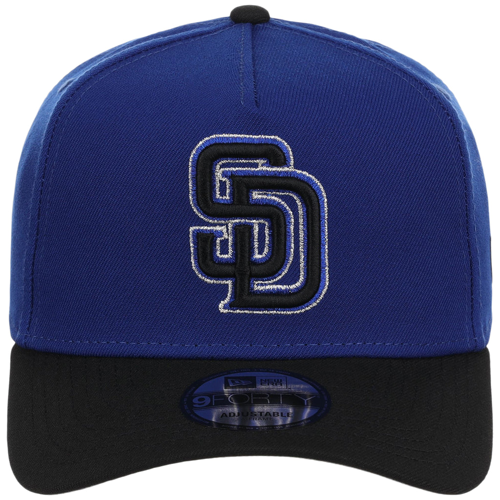San Diego Padres MLB Royal x Black FASHION CORE New Era 9FORTY A-Frame