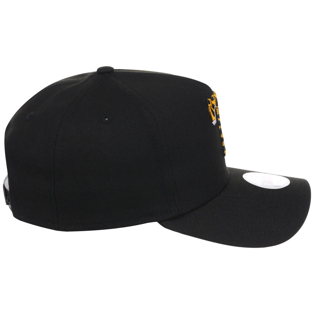Texas Rangers Women's New Era 9FORTY Black x Cheetah A-Frame