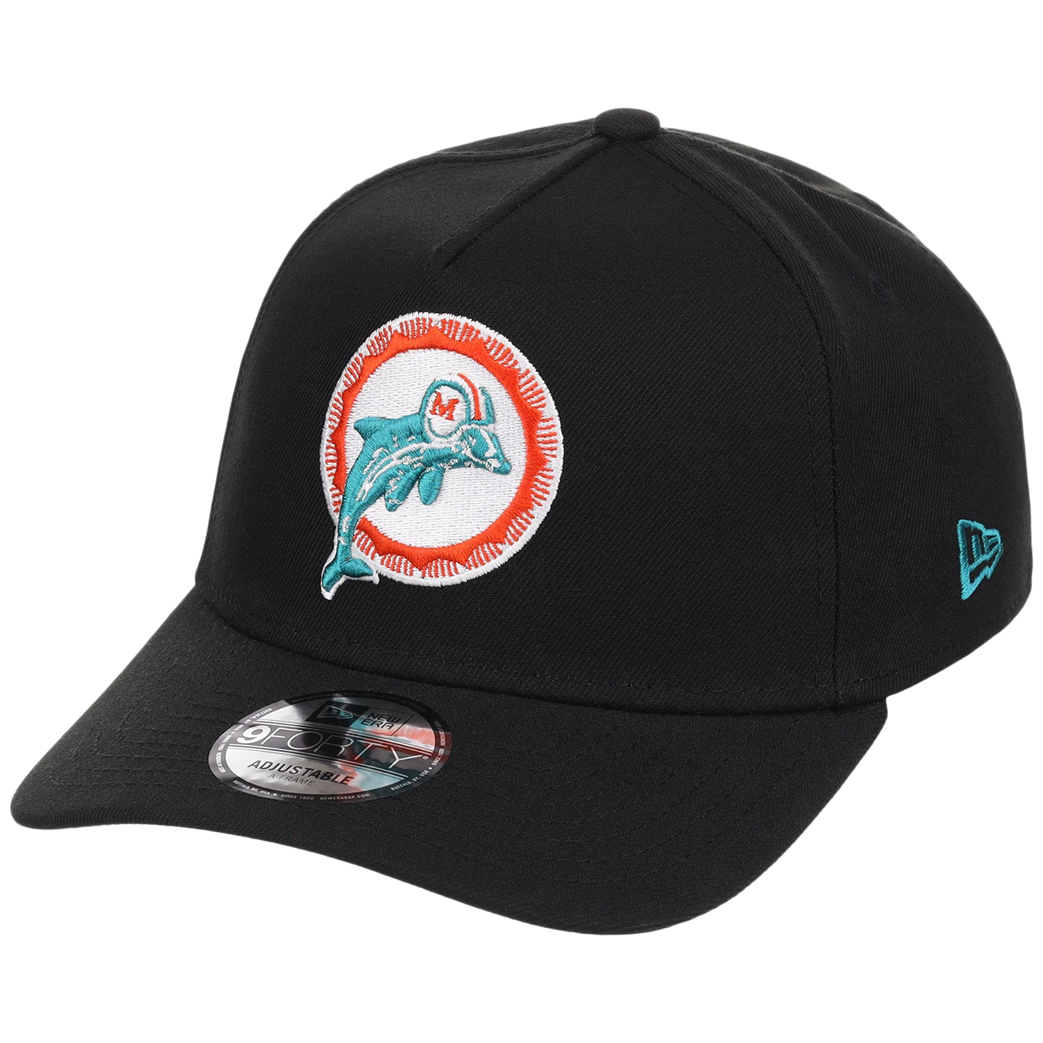 Miami Dolphins NFL Black Dome New Era 9FORTY A-Frame