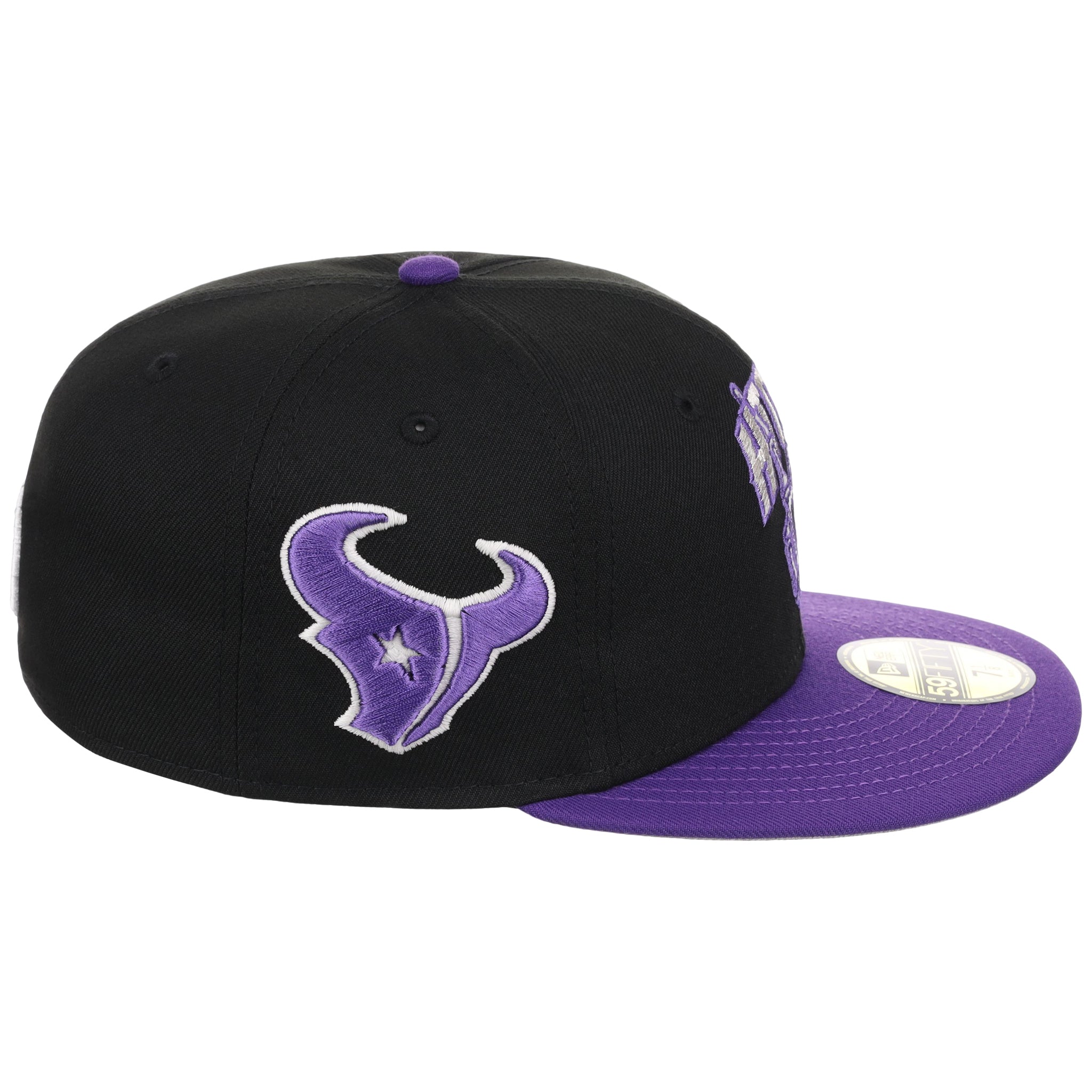 Houston Texans Side A: Track One New Era 59FIFTY (Black/Purple) H-Town